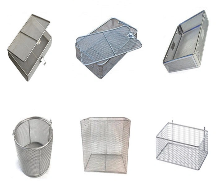 Instrument Cleaning Disinfection Sterilization Storage Handling Stainless Steel Mesh Baskets