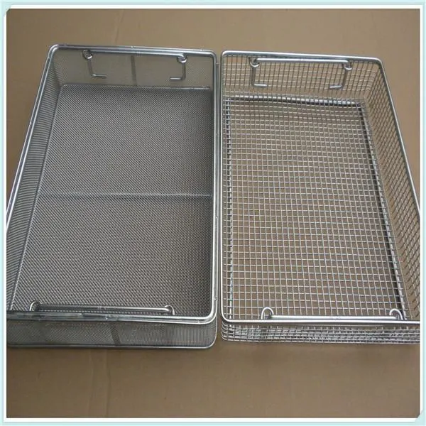 Instrument Cleaning Disinfection Sterilization Storage Handling Stainless Steel Mesh Baskets