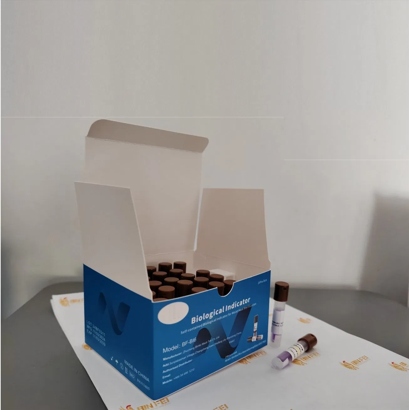 증기 살균을 위한 의료 소모품 자동 급속 판독 생물학적 지표