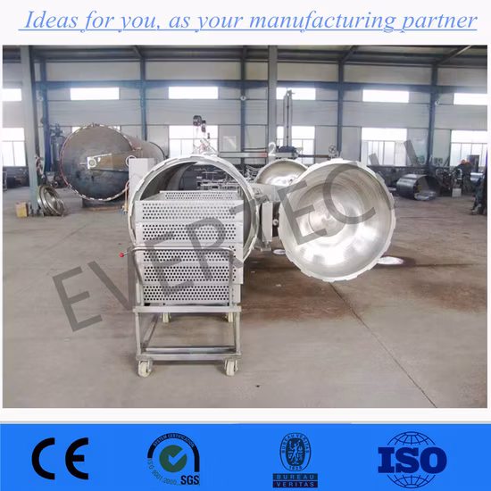 스테인레스 스틸 소재 미니 식품 도어 레토르트 및 스트림 살균기 판매